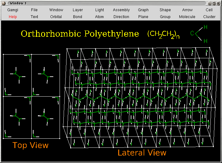 Image showing orthorhombic polyethylene